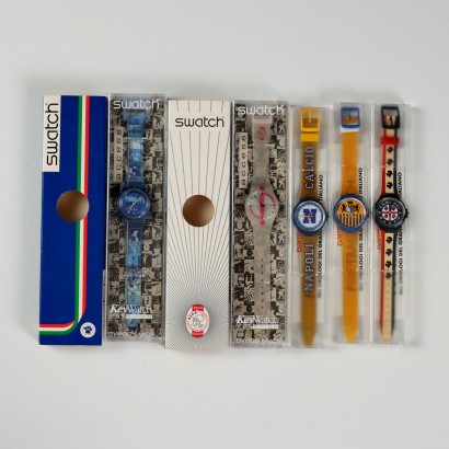 Gruppo di 5 orologi Swatch a Tema Ca