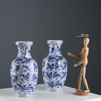 Coppia di Vasi in Porcellana