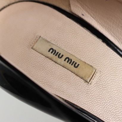 Miu Miu Open Toe Nere e Oro