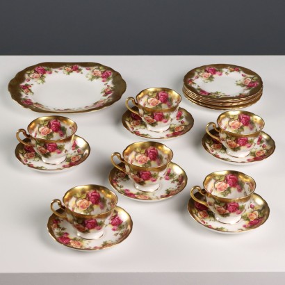Servizio da The e Dolce Golden Rose Manifattura Royal Chelsea