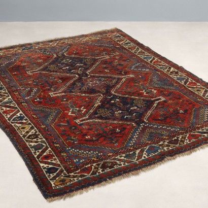 Antique Asian Carpet Wool Thin Knot 76 x 60 In