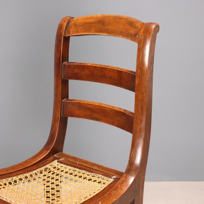 2 chairs, Pair of Empire Walnut Chairs