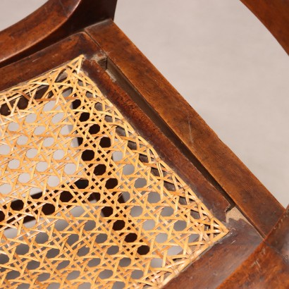 2 chairs, Pair of Empire Walnut Chairs