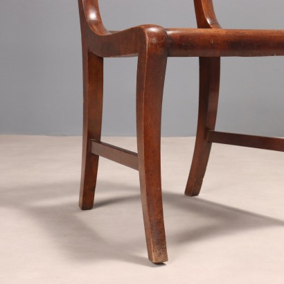 2 chairs, Pair of Empire Walnut Chairs