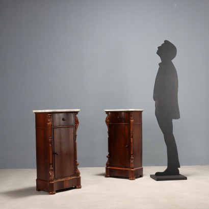 Coppia di comodini,Coppia di Comodini Luigi Filippo