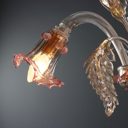 LAMPADARIO,Lampadario in Vetro Soffiato