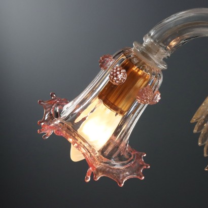 LAMPADARIO,Lampadario in Vetro Soffiato