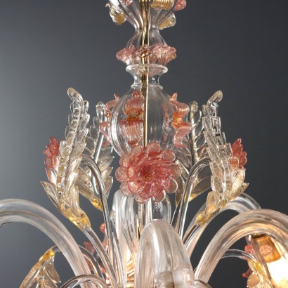 LAMPADARIO,Lampadario in Vetro Soffiato