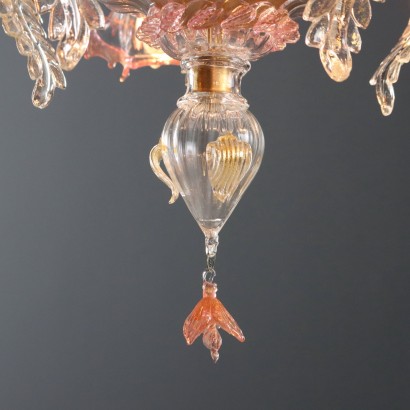 LAMPADARIO,Lampadario in Vetro Soffiato