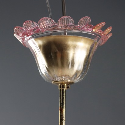 LAMPADARIO,Lampadario in Vetro Soffiato