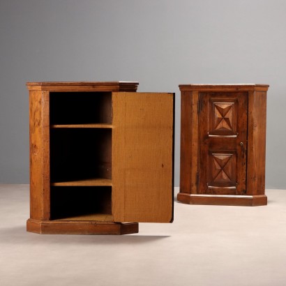Pair of Corner Cabinets, Pair of Corner Cabinets in Baroque Style