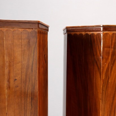 Pair of columns, Pair of columns, Pair of walnut columns