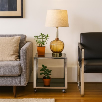 Tavolino con rotelle anni 70