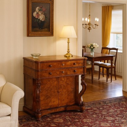 Bar Mobile, Buffet Louis Philippe en Noyer