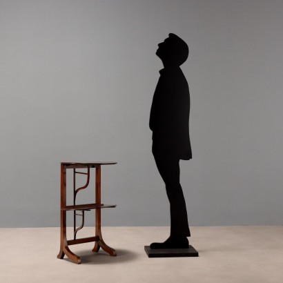 Servo muto,Piccolo Etagere in Noce