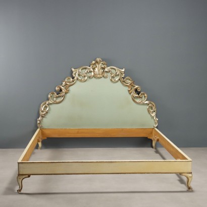 Bed, Double Bed in Lacquered Wood