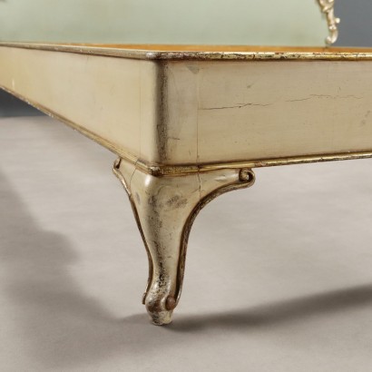 Bed, Double Bed in Lacquered Wood