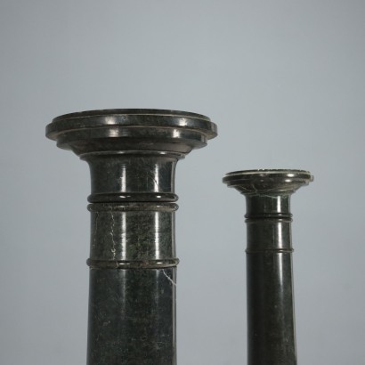 2 pairs of columns, Pair of marble columns, Pair of Serpentine Marble Columns