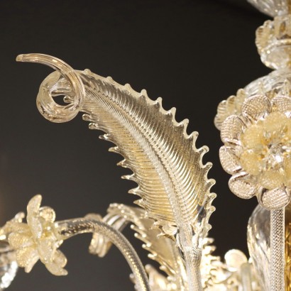 LAMPADARIO VETRO SOFFIATO,Lampadario Veneziano in Vetro Soffiato