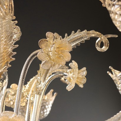 LAMPADARIO VETRO SOFFIATO,Lampadario Veneziano in Vetro Soffiato