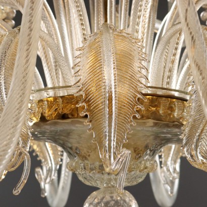 LAMPADARIO VETRO SOFFIATO,Lampadario Veneziano in Vetro Soffiato