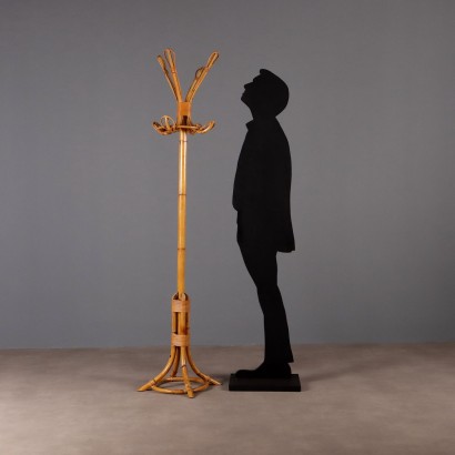 1970s Bamboo Coat Rack, 1970s Bamboo Coat Rack