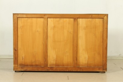 Mobile Luigi Caccia Dominioni, legno impiallacciato, legno mogano, legno palissandro, ottone