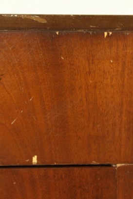 Mobile Luigi Caccia Dominioni, legno impiallacciato, legno mogano, legno palissandro, ottone
