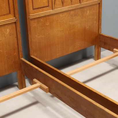 Pair of Beds from the 40s and 50s, Pair of Beds from the 40s and 50s, Pair of Beds from the 40s and 50s