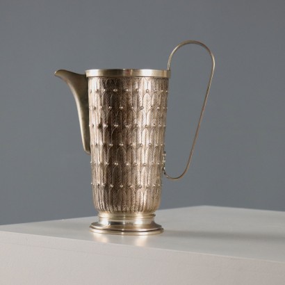 Vintage Jug Silver Manifattura Silva Milano Italy 1970s-1980s