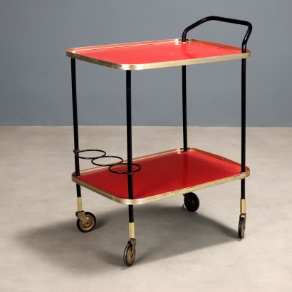 Vintage Kitchen Cart Design Plastic Metal Italy 1960s