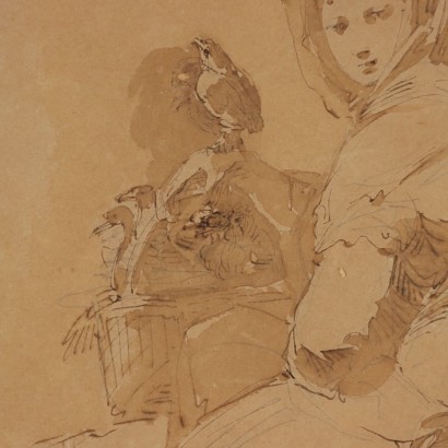 opera su carta firmata,Disegno di Giuseppe Bernardino Bison,Composizione con figure,Giuseppe Bernardino Bison,Giuseppe Bernardino Bison,Giuseppe Bernardino Bison,Giuseppe Bernardino Bison