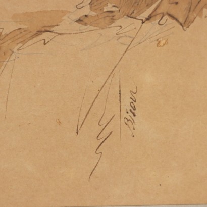 opera su carta firmata,Disegno di Giuseppe Bernardino Bison,Composizione con figure,Giuseppe Bernardino Bison,Giuseppe Bernardino Bison,Giuseppe Bernardino Bison,Giuseppe Bernardino Bison