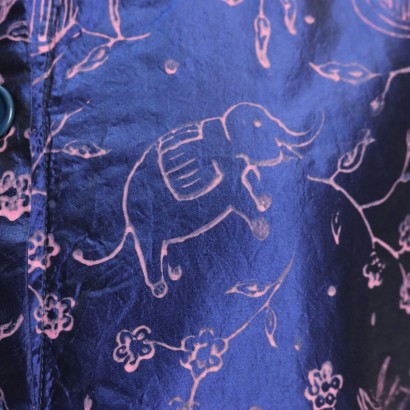 Veste en soie bleue Aspesi