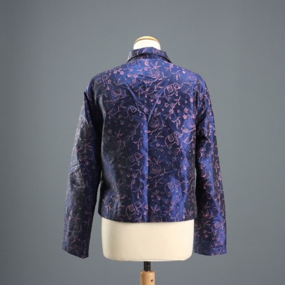 Veste en soie bleue Aspesi