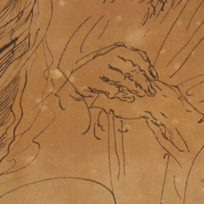 Incisione su carta,La Sacra Famiglia