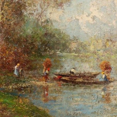 Dipinto di Ronaldo Casalini Baldelli,Paesaggio fluviale con barche e figure%2,Robaldo Casalini Baldelli,Paesaggio fluviale con barche e figure%2,Robaldo Casalini Baldelli,Paesaggio fluviale con barche e figure%2,Robaldo Casalini Baldelli,Paesaggio fluviale con barche e figure%2,Robaldo Casalini Baldelli