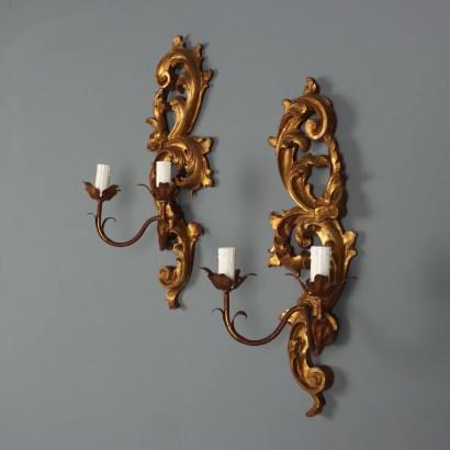 PAIR OF WALL LIGHTS, Pair of 20th Century Wall Lights