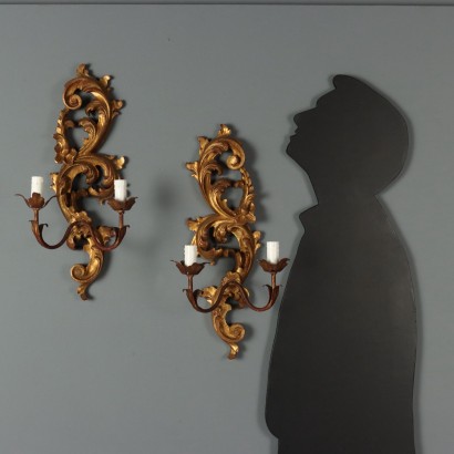 PAIR OF WALL LIGHTS, Pair of 20th Century Wall Lights