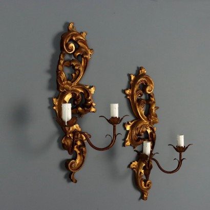PAIR OF WALL LIGHTS, Pair of 20th Century Wall Lights