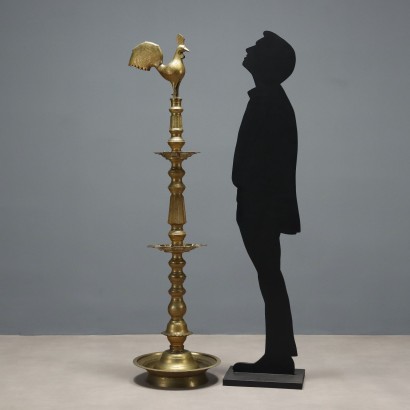 Lampada Cerimoniale ad Olio in Ottone