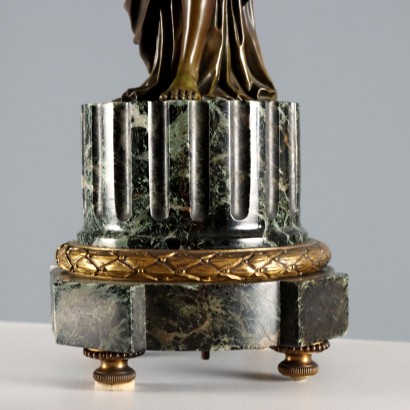 Coppia di Candelabri in Bronzo e Marmo