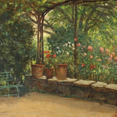 Dipinto di Luigi Comolli,Paesaggio con figure,Luigi Comolli,Giardino Oleggio Castello,Luigi Comolli,Giardino Oleggio Castello,Luigi Comolli,Giardino Oleggio Castello,Luigi Comolli