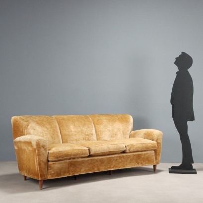 Divano a tre posti anni '50