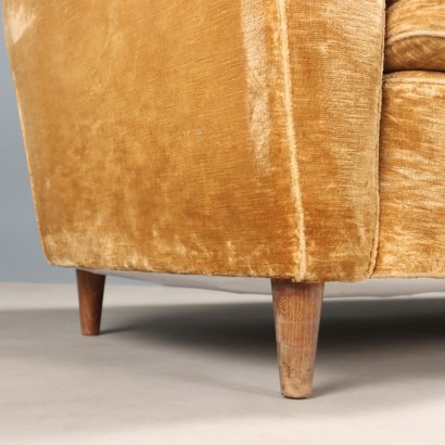 Divano a tre posti anni '50