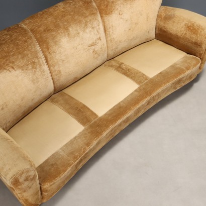 Divano a tre posti anni '50
