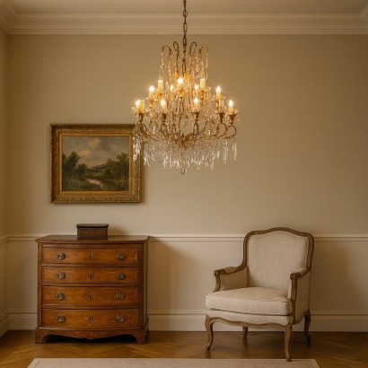 Lámpara de araña, lámpara de araña de doce luces