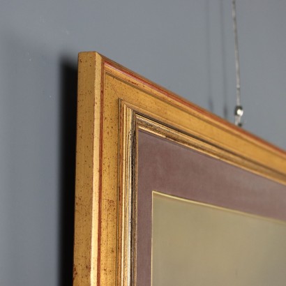 Dipinto di Proferio Grossi,Natura morta,Proferio Grossi,Proferio Grossi,Proferio Grossi,Born in 1923 on the hills of Parma PRoferio Grossi after classical studies in Parma moved to Milan, where he attended the Luigi Bocconi University of Commerce for a short time and then enrolled at the Brera Academy. Here he became the favored student of Atanasio Soldati, his fellow townsman and leader of Geometric Abstractionism. In 1948 he joined the MAC (Movimento Arte Concreta) and in 1954 held his first solo exhibition at Studio B 24 in Milan, where in 1957 he then organized the 1st Concrete Art Review at the Schettini Gallery. In the following years Proferio Grossi achieved well-deserved success with the adoption of object painting, in an aesthetic discourse he carried on until the last days of his life, alternating it with the abstract trend. Numerous are the solo, group, and retrospective exhibitions held by Proferio Grossi in Italian and foreign galleries. For his artistic merits, he was appointed member of the Academy of Fine Arts of Parma and other qualified Italian academies. Proferio Grossi also executed portraits of famous personalities, murals, and frescoes, both in the Parma and Milan areas. He died in Parma in 2000.,Proferio Grossi,Proferio Grossi