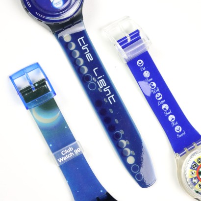 Gruppo di Quattro Swatch a Tema Astri