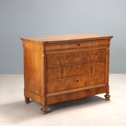 Cómoda Cappuccino, Cómoda Luis Felipe en nogal